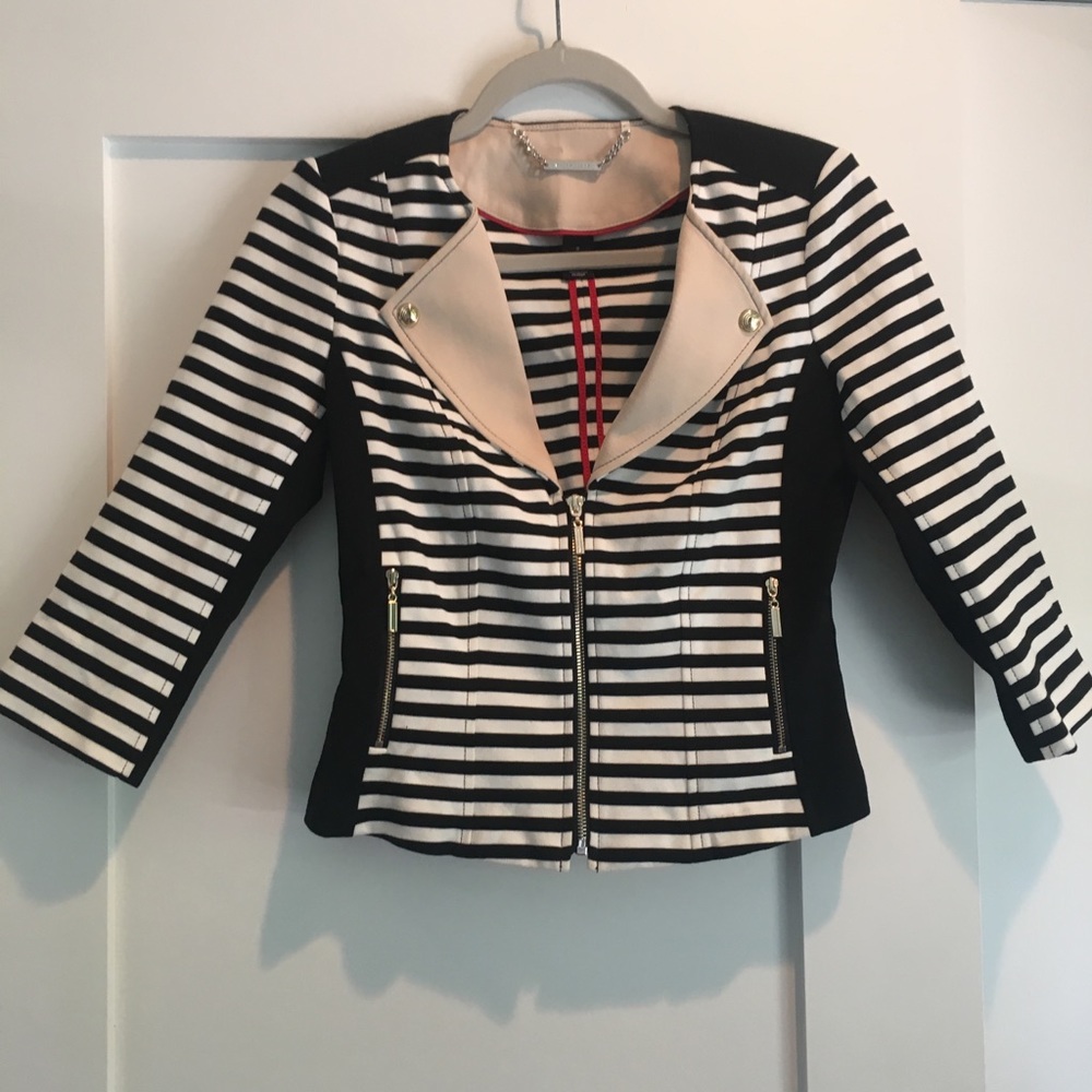 White House Black Market Striped Blazer